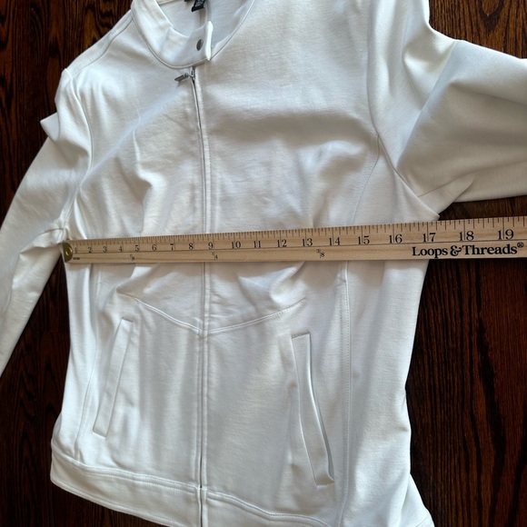 Motto style stretch white jacket - Picture 4 of 10